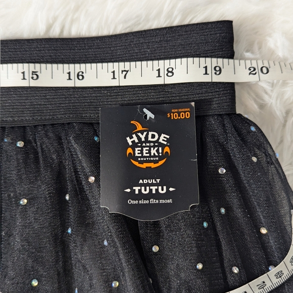 HYDE and EEK! TUTU One Size Fits Most high-low black sparkle embellished Skirt🖤 - Picture 4 of 4